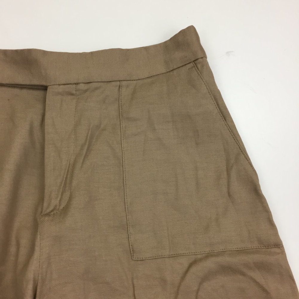 NWOT BANANA REPUBLIC Sand/Tan Linen Blend Pockets High Waist Shorts - Picture 6 of 8